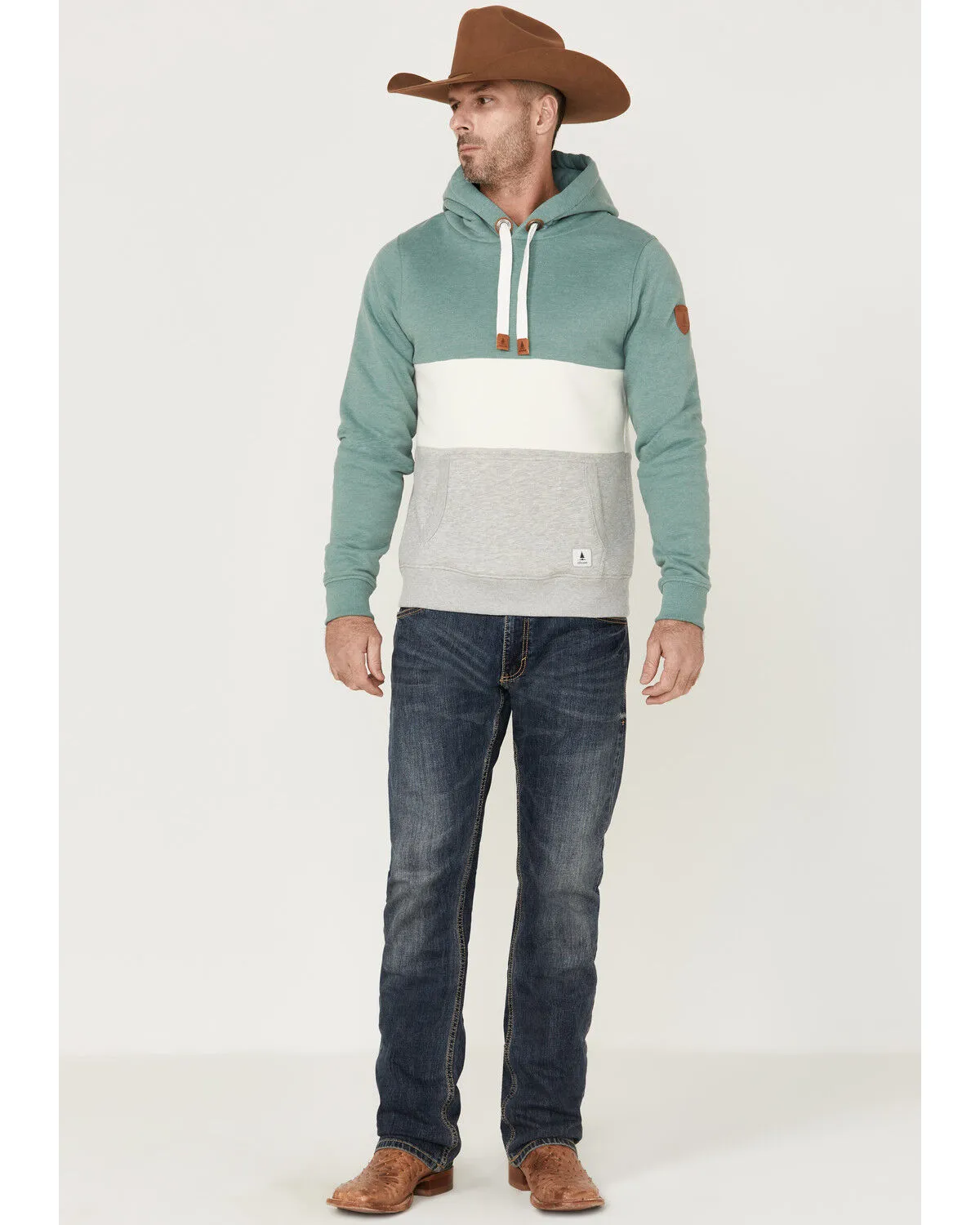 Product Name:  Wanakome Men's Colorblock Rivera Hooded Pullover Sweatshirt