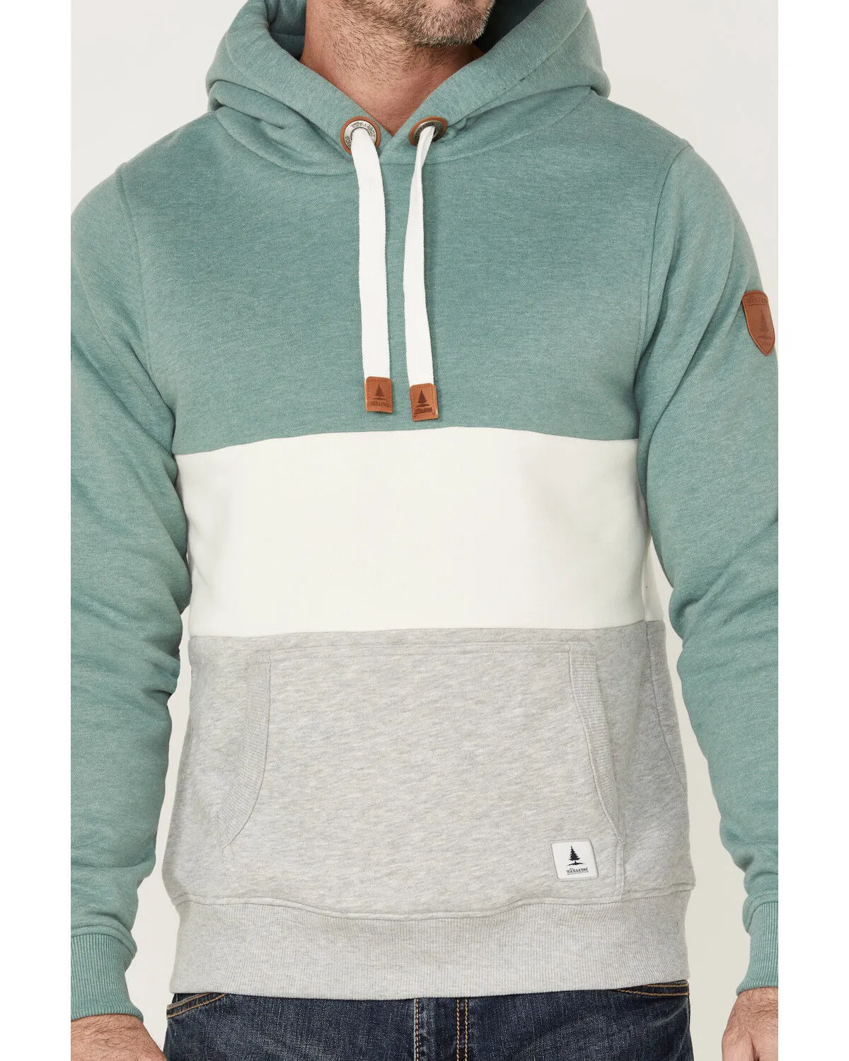 Product Name:  Wanakome Men's Colorblock Rivera Hooded Pullover Sweatshirt