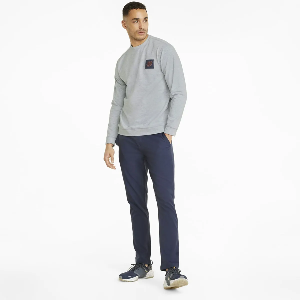 PUMA Men's CLOUDSPUN Love Crewneck Golf Midlayer