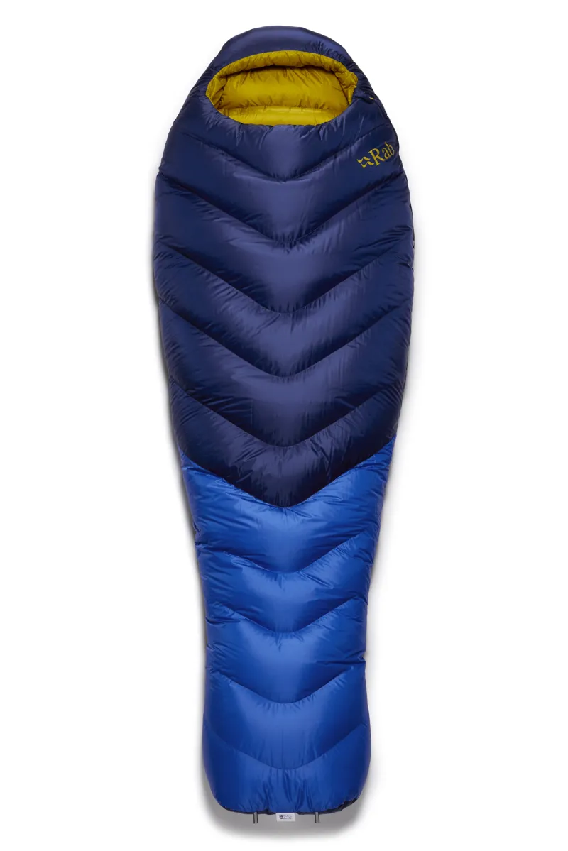 Rab Neutrino 800 Sleeping Bag Nightfall Blue - Long - Left Zip