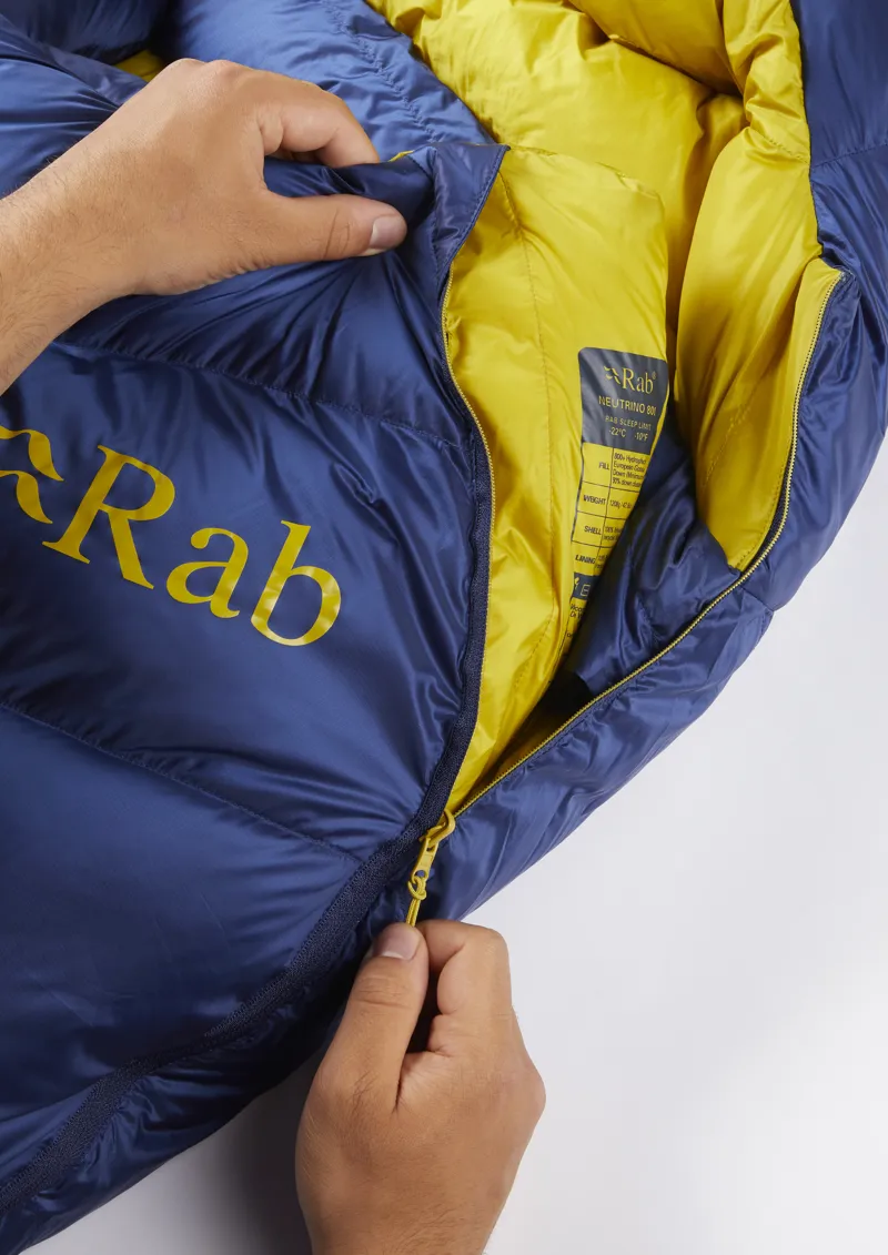 Rab Neutrino 800 Sleeping Bag Nightfall Blue - Long - Left Zip