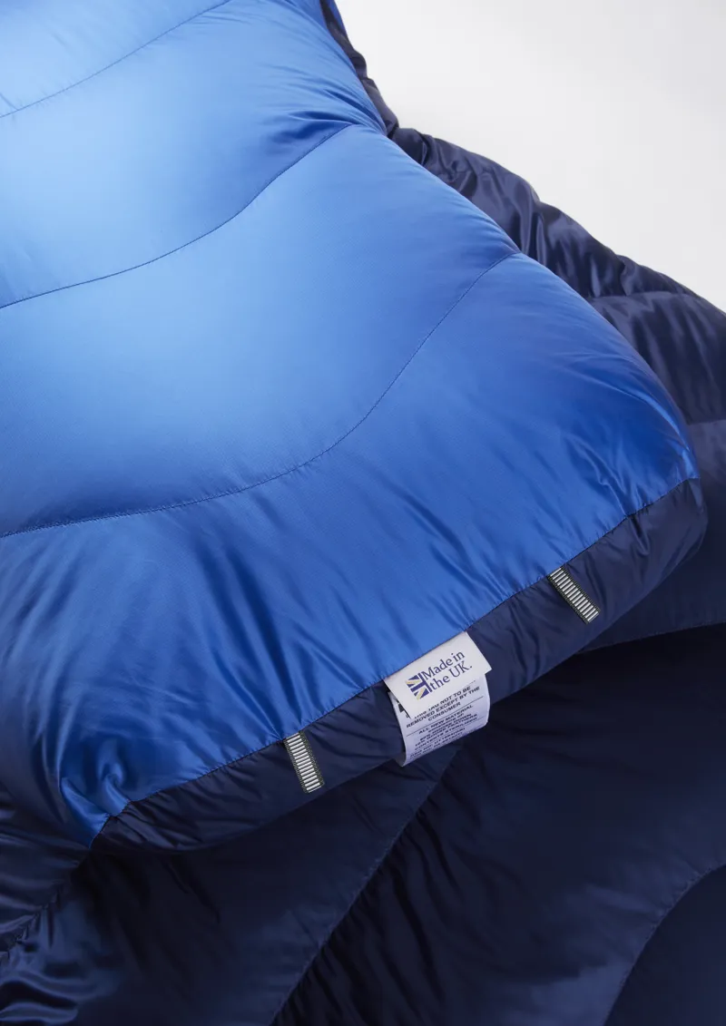 Rab Neutrino 800 Sleeping Bag Nightfall Blue - Long - Left Zip