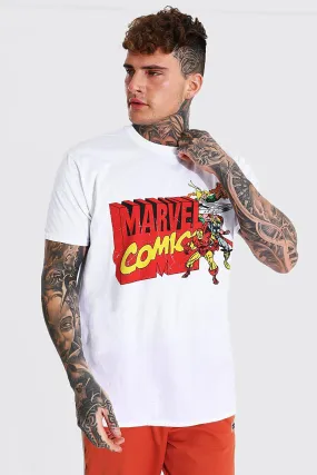 Retro Marvel Comics License T-shirt | boohooMAN UK