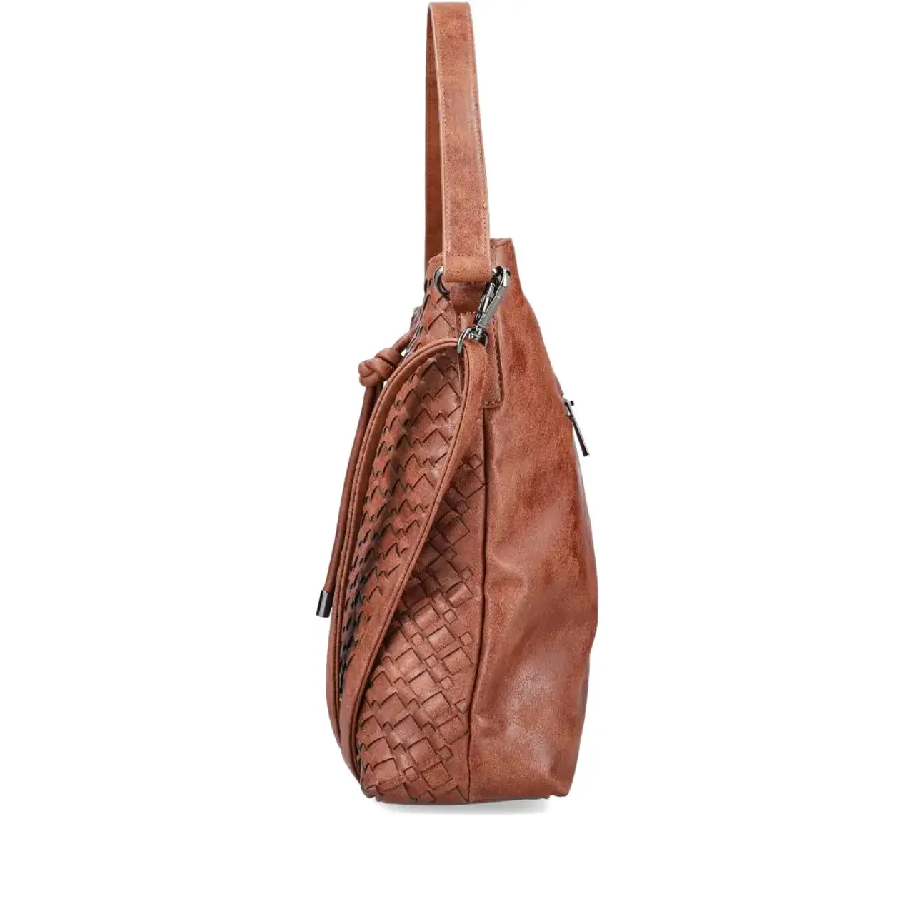 Rieker H1514-22 Tan Weave Cross Body Bag