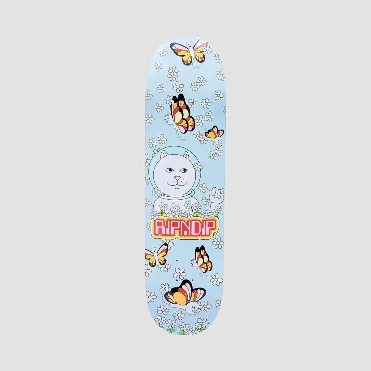 Ripndip Butterfly Skateboard Deck Lavender - 8"