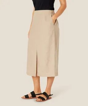 Salud Midi Linen Skirt