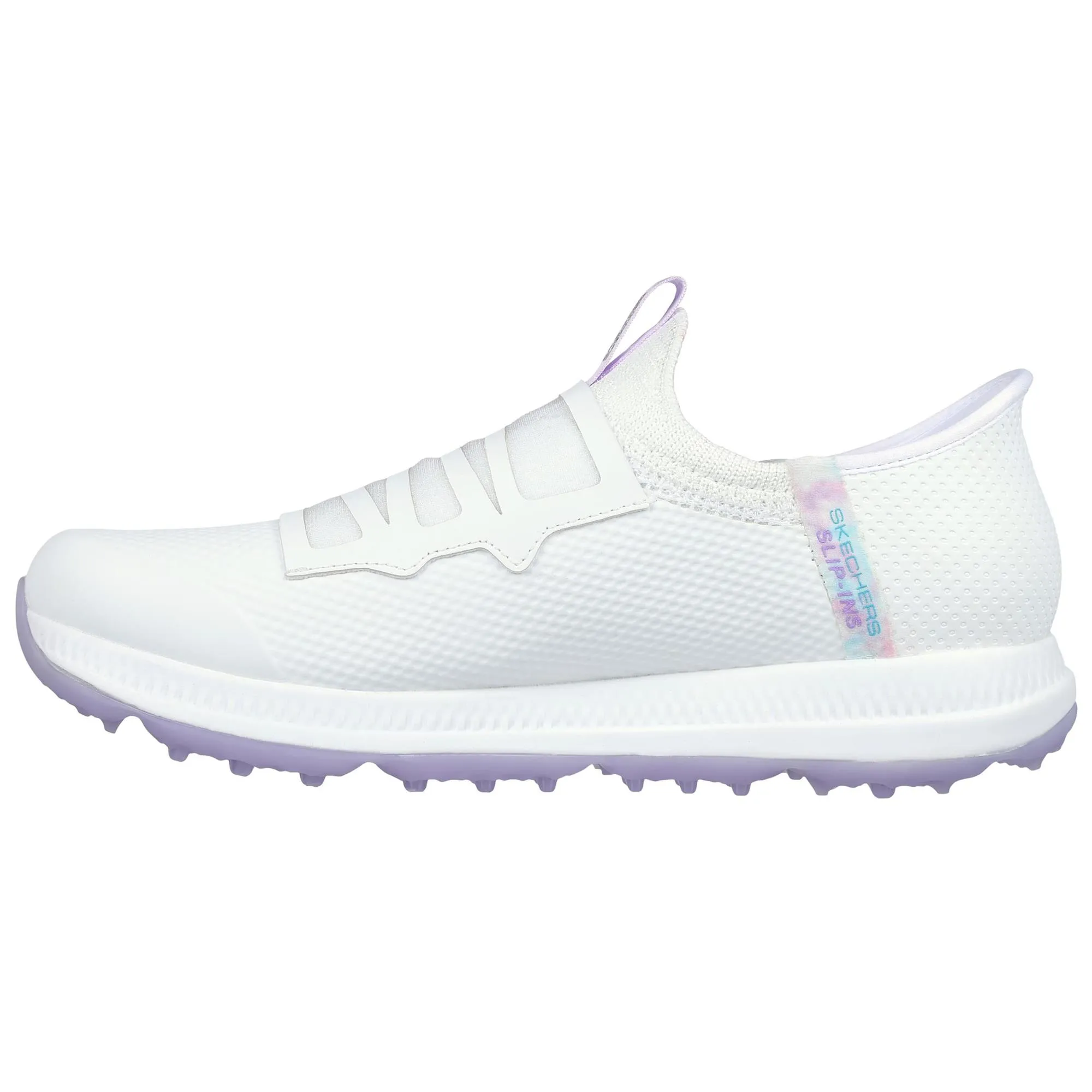 Skechers Go Golf Elite 5 Slip In Ladies Golf Shoes White/Lavender