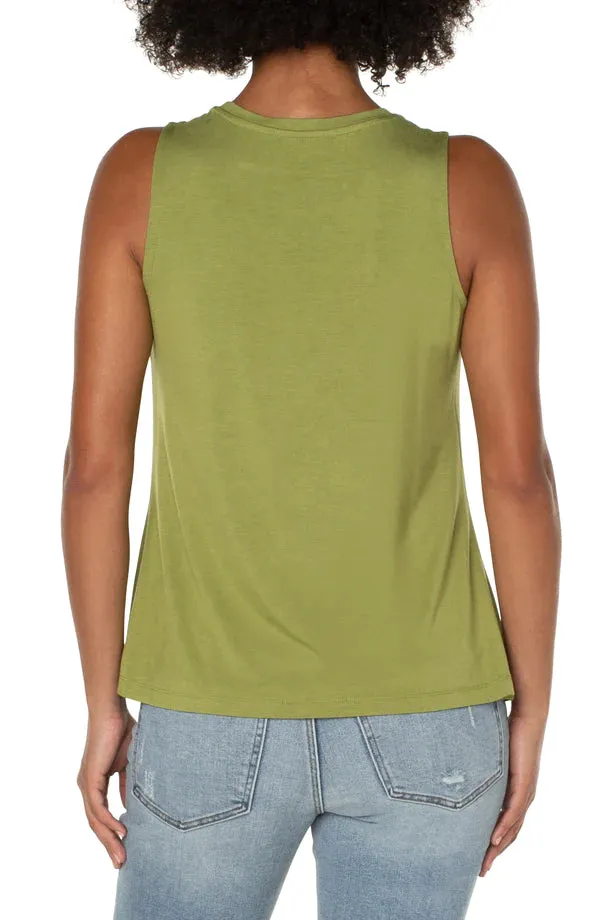 Sleeveless Scoop Neck Tank