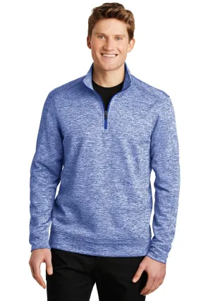 Sport-Tek PosiCharge Electric Heather Fleece 1/4-Zip Pullover ST226 True Royal Electric