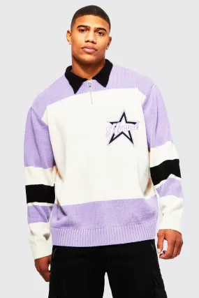 Star Homme Colourblock Polo | boohooMAN UK