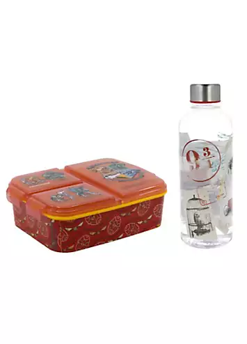 Stor Harry Potter Twin Pack - Multi Compartment Sandwich Box & 850ml Hydro Bottle | Kaleidoscope