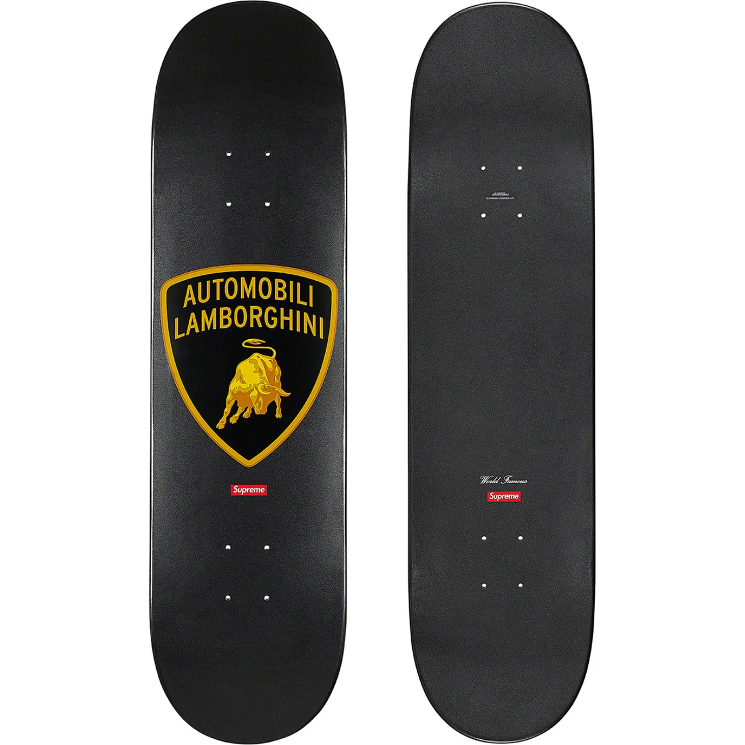 Supreme Automobili Lamborghini Skateboard Deck Black