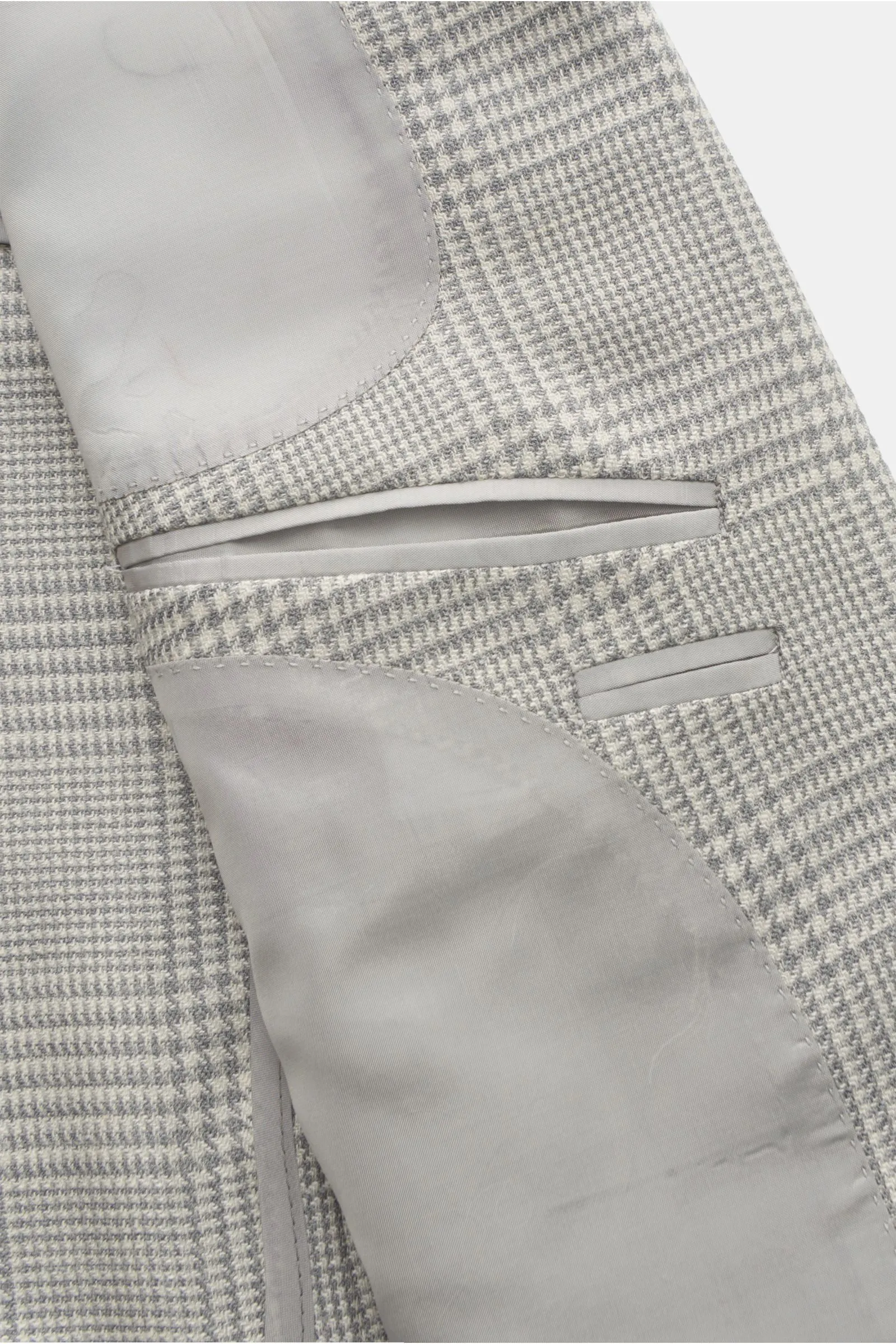 TAGLIATORE smart-casual jacket 'Vesuvio' grey/cream checked