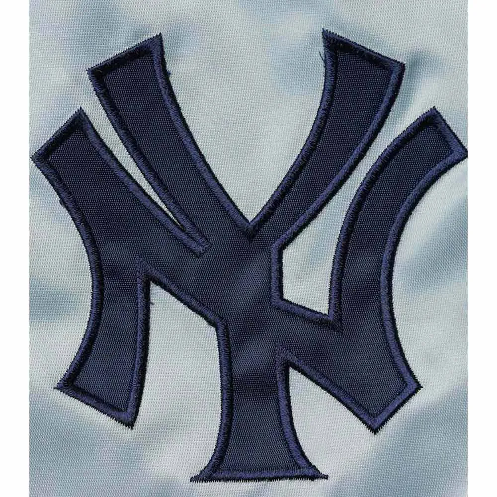 The Legend NY Yankees Navy and Gray Satin Jacket