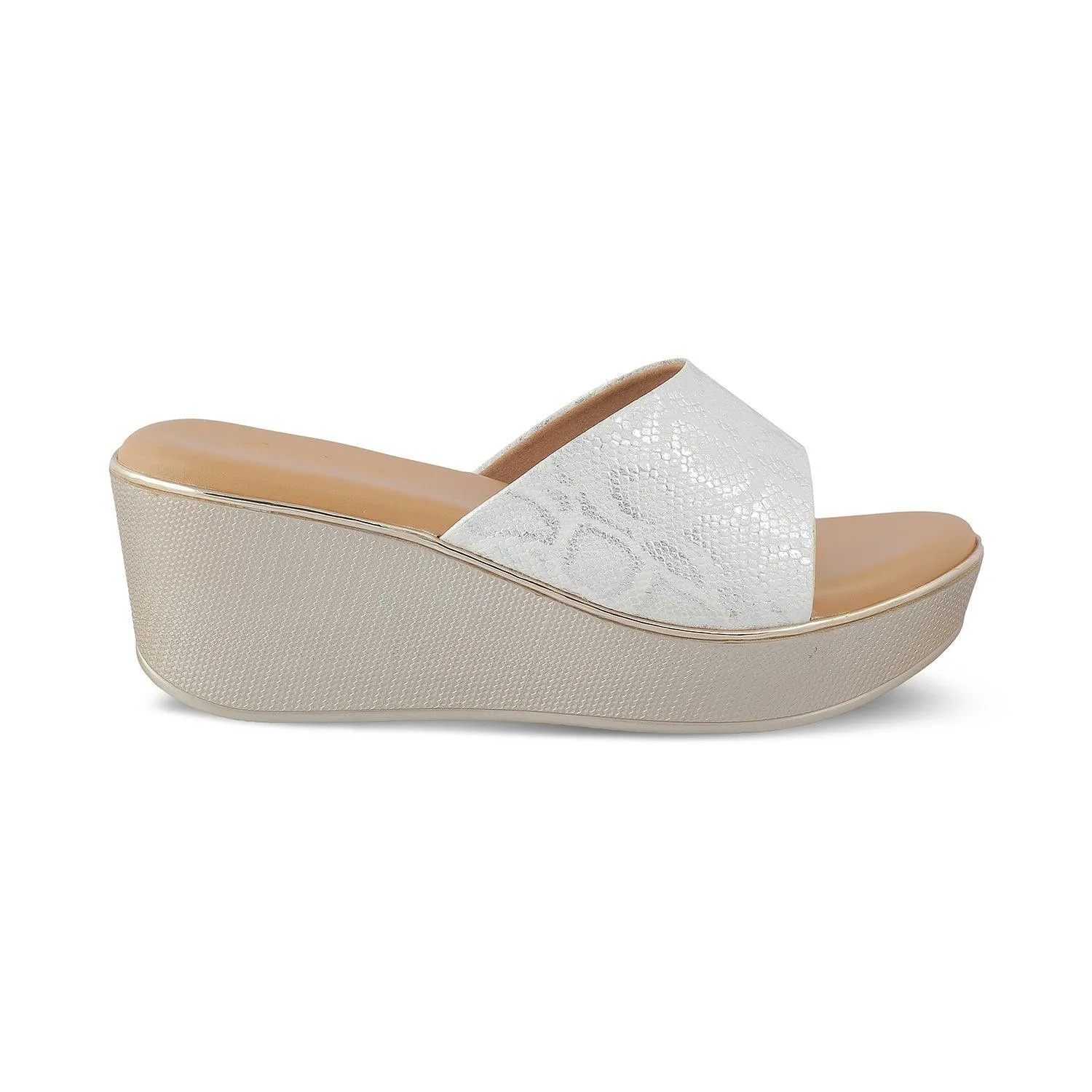 The Sam White Women's Dress Wedge Sandals Tresmode