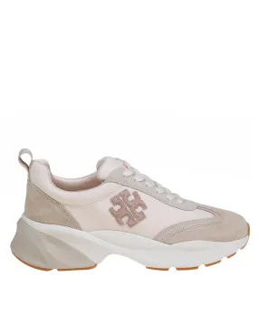 TORY BURCH GOOD LUCK SNEAKERS IN NYLON AND SUEDE