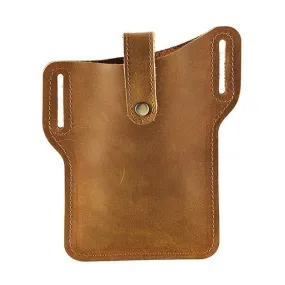 VINTAGE LEATHER PHONE WAIST BAG 07430462W