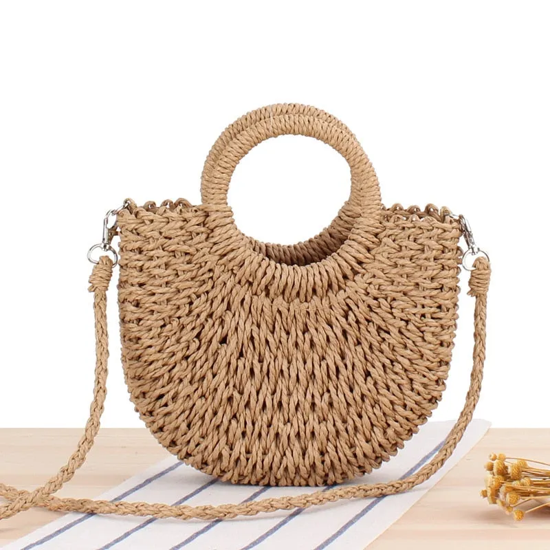 VODIU Straw Beach Tote