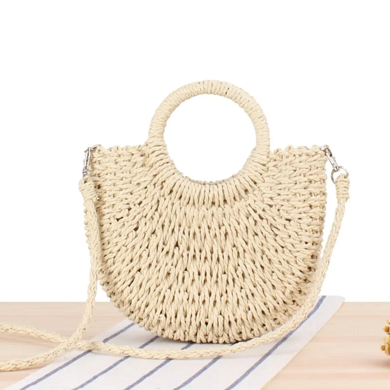 VODIU Straw Beach Tote