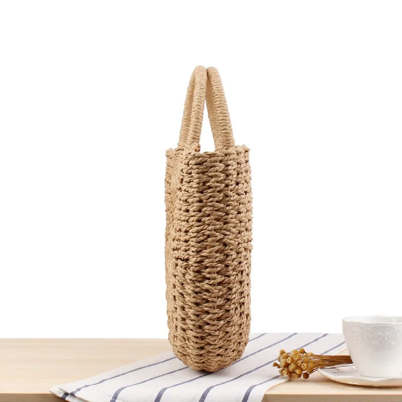 VODIU Straw Beach Tote