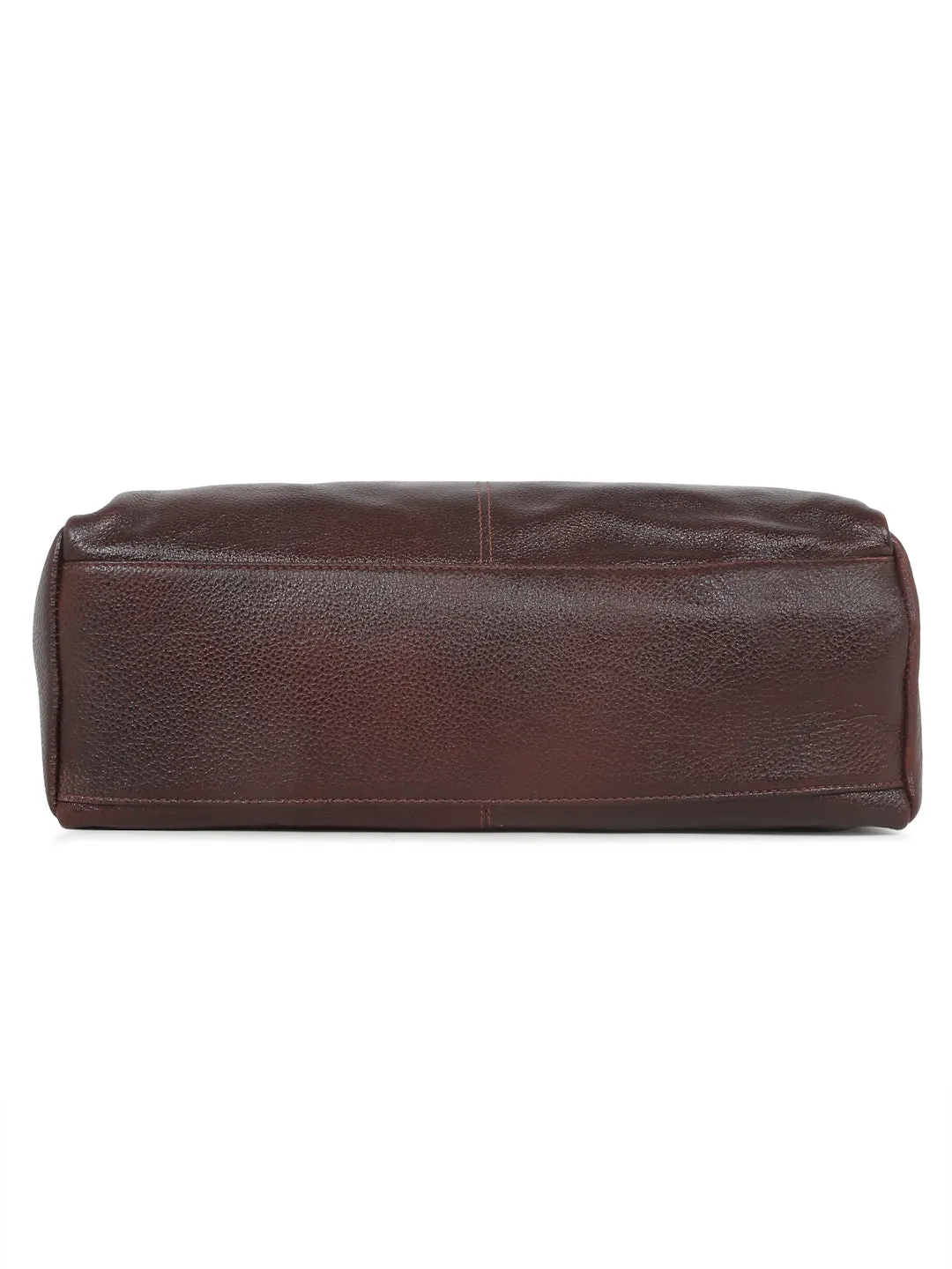 Women Brown Leather Handheld bag