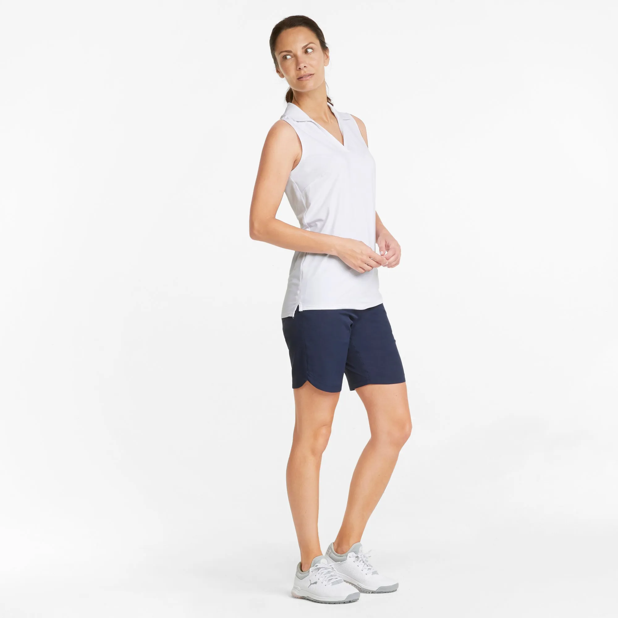 Women's CLOUDSPUN Coast Sleeveless Golf Polo | Bright White