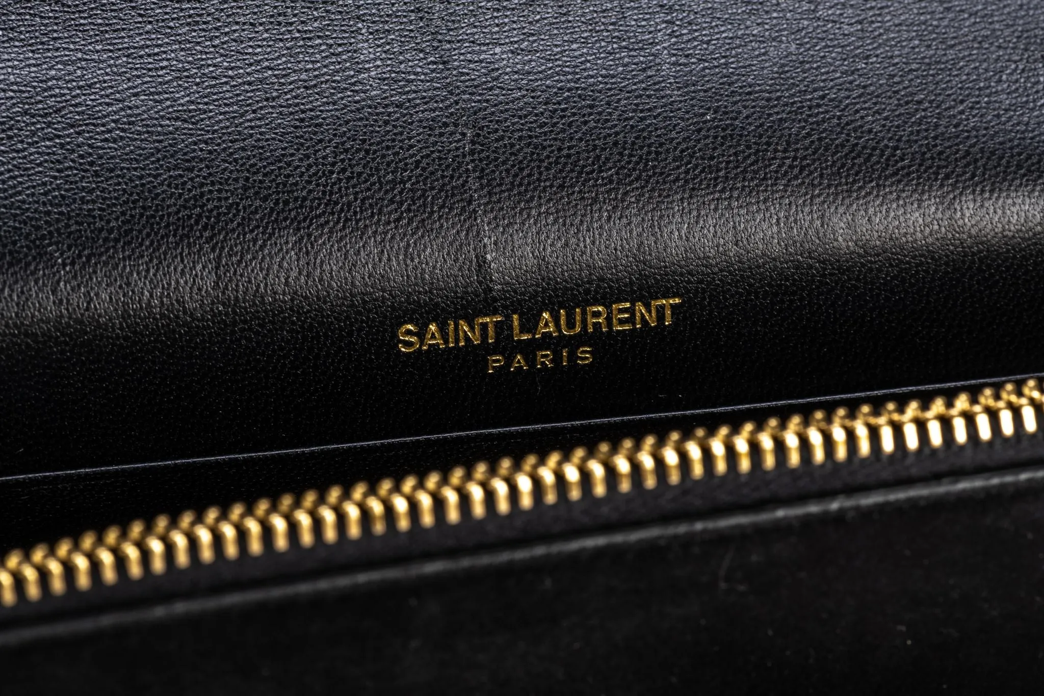 YSL Black Suede Sequins Cross Body Bag