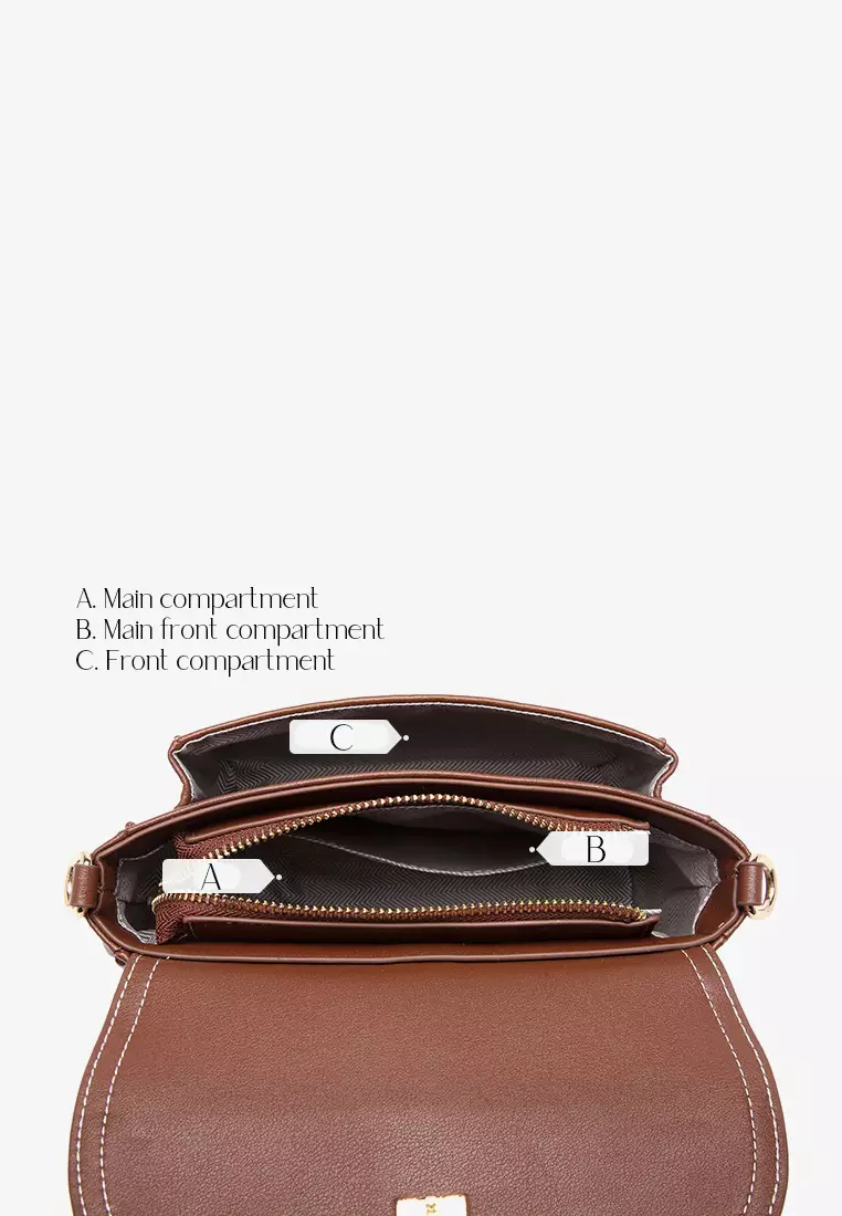 ZITIQUE Classic cowhide shoulder bag